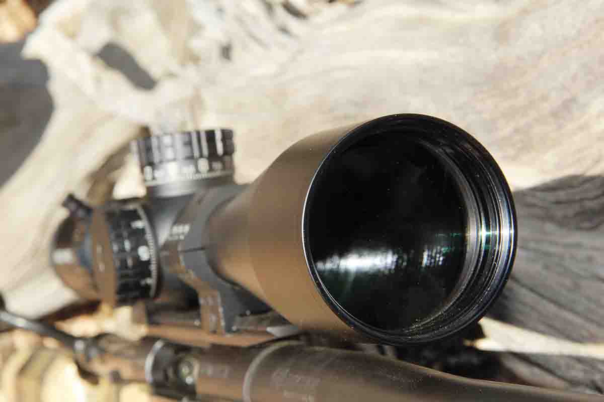 The 56mm objective lens on the Bushnell Match Pro HD includes ED-Prime glass and advanced multi-coated surfaces to provide clear viewing and 92 percent light transmission.